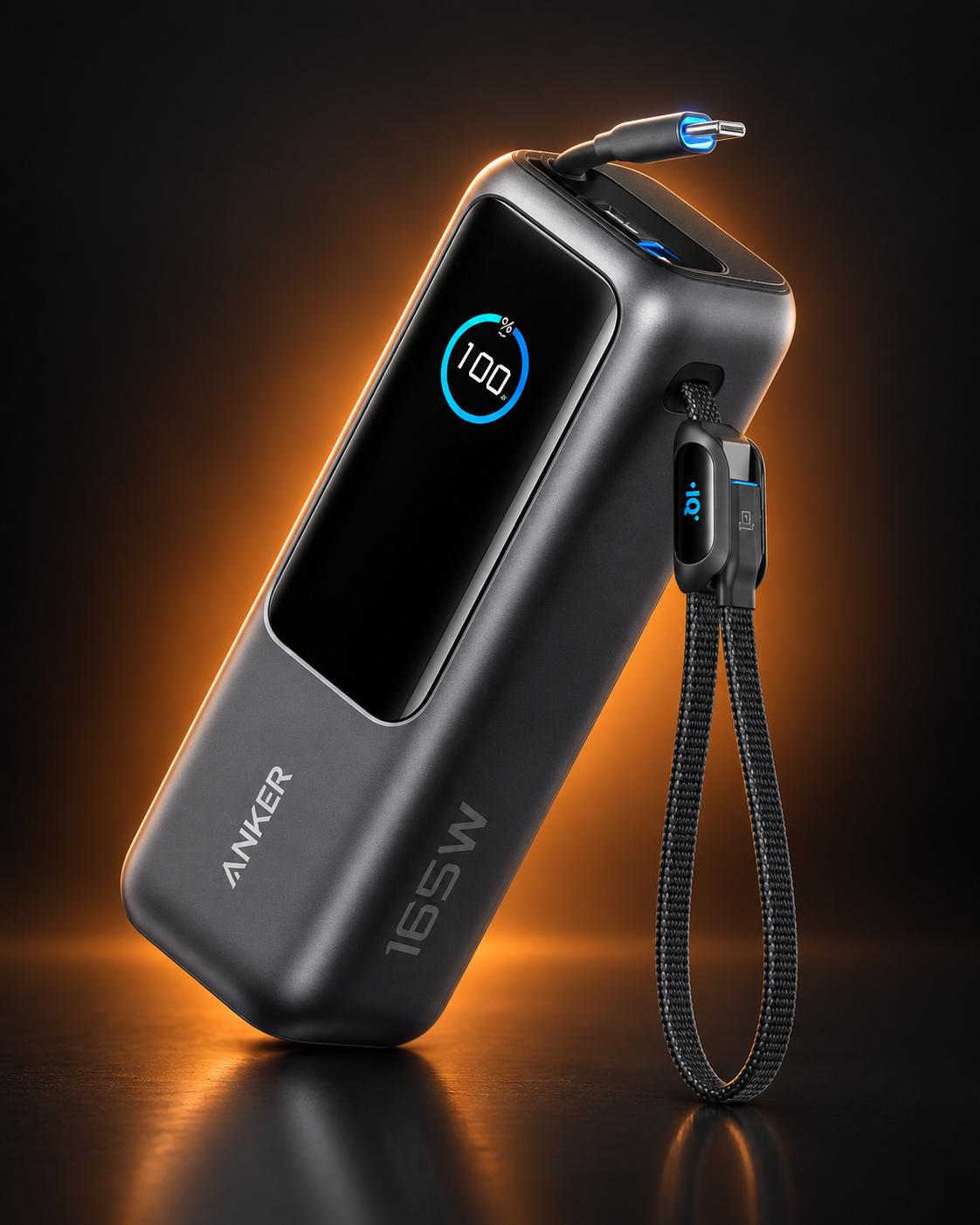 Anker Powerbank 25K mit integrierten USB-C-Kabeln